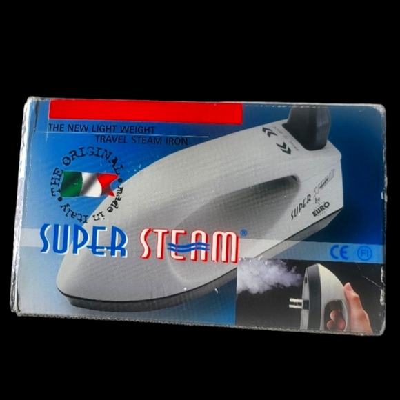 Steam by Euro Other Euro Super Steam Lightweight Travel Steam Iron Made In Italy Open Box